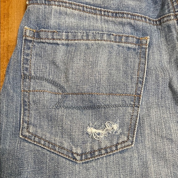 American eagle button fly Denim Blue mini Skirt size 8 - Picture 5 of 8